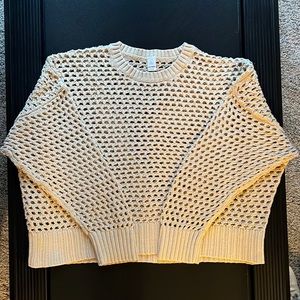 Old Navy, XL, Tan Open Knit Sweater